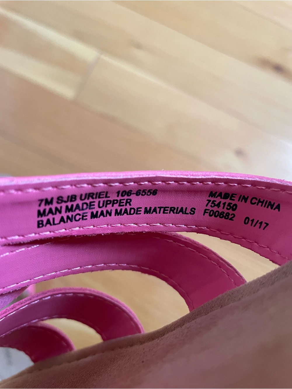 St Johns Bay Pink Flower Sandals - Picture 3 of 4